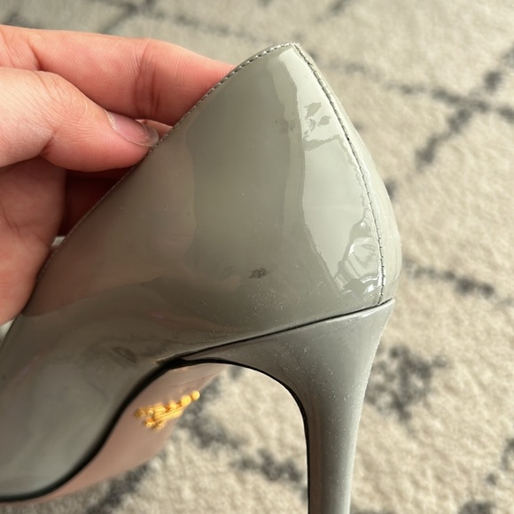 Prada Saffiano Stilleto Pumps Heels Pointed Toe sz 6 / 36 - Picture 8 of 15